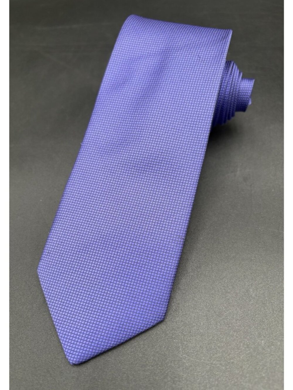 Vtg GIORGIO ARMANI Purple Tie Men's 60" Modern Geometric Handmade GUC